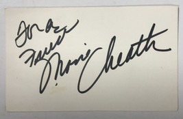 Maree Cheatham Signed Autographed Vintage 3x5 Index Card - $12.99