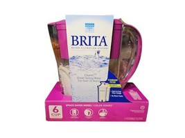 BRITA Water Filtration System 6 Cup Capacity Pitcher-2 Filter Purple-Sealed NIB - £21.30 GBP