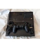 Sony PlayStation 4 PS4 Console 500GB Jet Black Controller Cords Working - £186.83 GBP