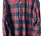 Ralph Lauren Classic Fit Shirt Mens L Red Plaid Flannel Long Sleeved Cab... - $18.18