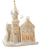 Lenox  Mistletoe Park Lighted Church Figurine Village Treasures Christma... - $197.19 CAD