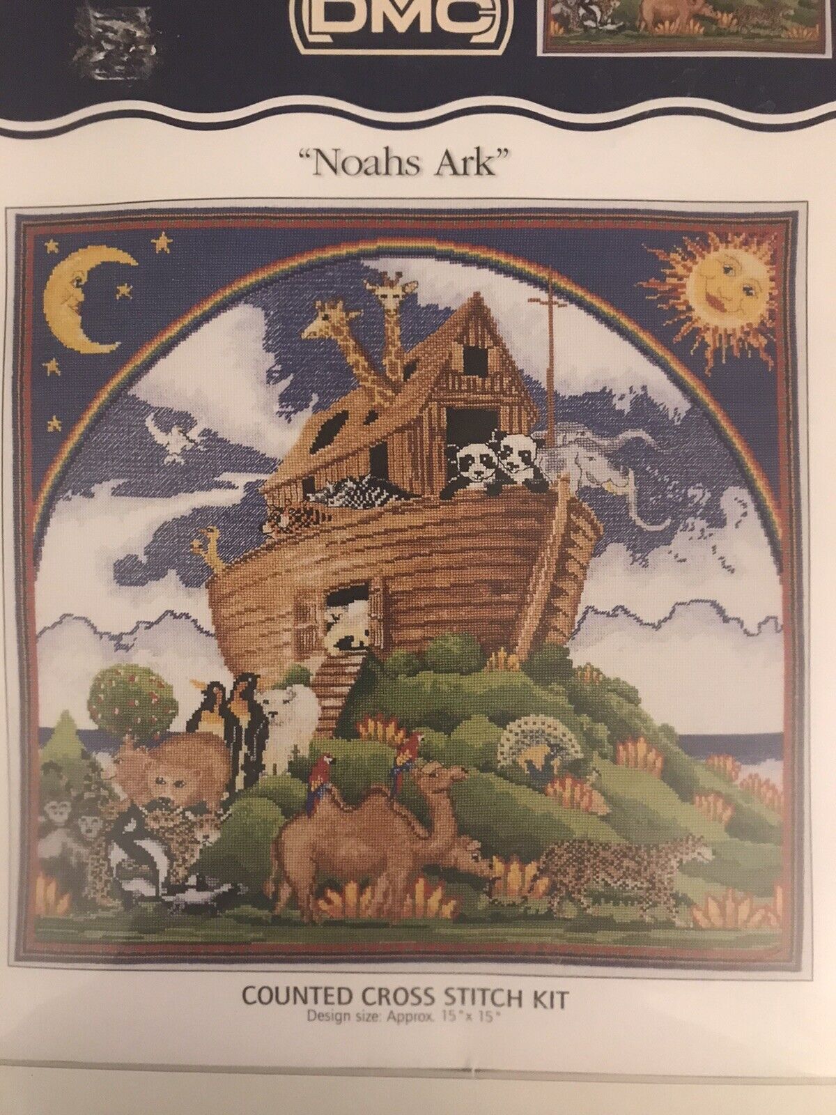 DMC Creative World Noahs Ark Counted Cross Stitch Kit New in Package England - $13.85