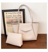 Simple Fashion Women&#39;s Bag Tote High Capacity Handbags Female Soft Pu Leather Sh - £41.19 GBP