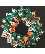 University of Miami Hurricanes Team Wreath Decor for Dorm, Tailgating, A... - £32.22 GBP