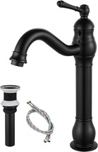 Heyalan Bathroom Vessel Sink Faucet Matte Black Washingroom Single Handl... - $1,383.49 MXN
