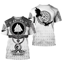 Viking tattoo son of valhala t shirts Men Steampunk 3D O-neck quick-dryi... - $9.99