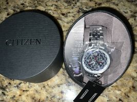 Citizen AT0361-57L Brycen World Time Chronograph Eco-Drive Men&#39;s Watch $475 NEW - £235.01 GBP