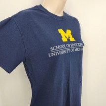 Michigan Woverines UofM Blue T-Shirt Women&#39;s Size Small Short Sleeves Cr... - £7.86 GBP