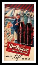 Dr. Pepper Soda Cola Pop Advertising Ad Metal  Sign 12x8in Mancave Garage 8 - $24.74