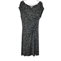 Max Studio Dress Womens Medium Black Sweater Tied Lightweight Wedding Guest - $58.88