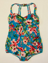 Suddenly Slim by Catalina women&#39;s swimsuit plus size 1X 16W floral one piece - £11.98 GBP