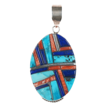 Edison Yazzie Navajo Cobblestone sterling pendant - £288.94 GBP