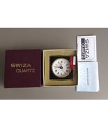 New Old Stock Classic Swiza Swiss Quartz Alarm Clock 1980’s NOS - €95,01 EUR
