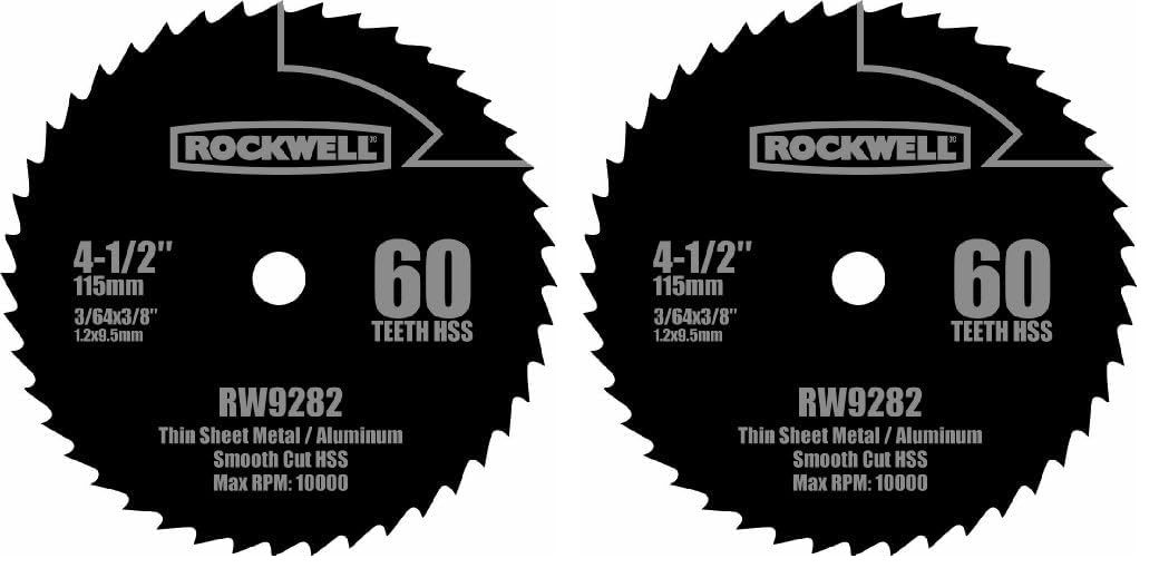 Rockwell RW9282 4 1/2-Inch 60T High Speed Steel Compact Circular Saw Blade - $28.49