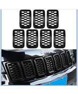 Honeycomb Mesh Front Grill Inserts Rings Cover For Jeep Grand Cherokee 2... - $810.83 MXN