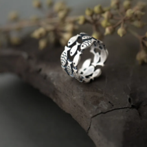 Retro 925 Sterling Silver Marine Life Adjustable Fish Ring (Size 6-8) - £39.95 GBP