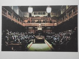 Banksy Signed - Monkey Parliament - Certificate (Banksy Art) - $139.00