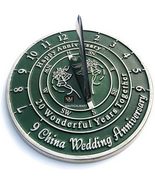 NauticalMart 20th Anniversary Sundial, Aluminum, 8-Inch Diameter, 4-Inch... - €67,81 EUR