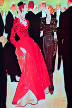 Vintage Retro POSTER print.Home wall.Red Party Dress Room Art Decor.610 - £14.22 GBP+