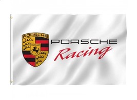 Porsche Flag White Racing 3X5 Ft Polyester Banner USA - £12.64 GBP