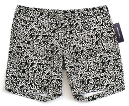 Land&#39;N Sea Black &amp; White Floral Casual Shorts Women&#39;s NWT - $36.99