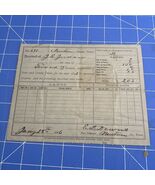 Antique Document Tax Receipt From 1896 Newton Texas Signed E.D. Downs - $335.13 MXN