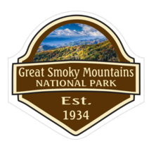 7&quot; great smoky mountains national park est 1934 bumper sticker decal usa made - £22.37 GBP