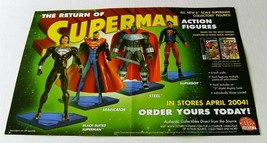 2004 Return of Superman 17x11 inch DC Direct action figure promo POSTER:... - $22.86