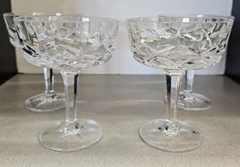 King Edward by Gorham Champagne Coupe/Tall Sherbet Glasses Set of 4 - $56.06
