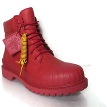 Timberland Bee Line Women&#39;s Premium Red Waterproof Rubber Toe Boots Sz.8, A5ZRY - £129.48 GBP
