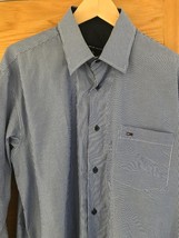 Hombre Tommy Hilfiger Camisa Talla XL Azul Rayas Vgc Nunca Worn - $40.21 CAD
