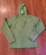 The North Face Hoodie Mens Medium Green Full Zip Fleece Sweatshirt Outdoor  - £47.43 GBP