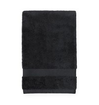 Sferra Bello Black Bath Sheet Towel Large Soft Solid 100% Cotton 40&quot; X 70&quot; NEW - £55.36 GBP