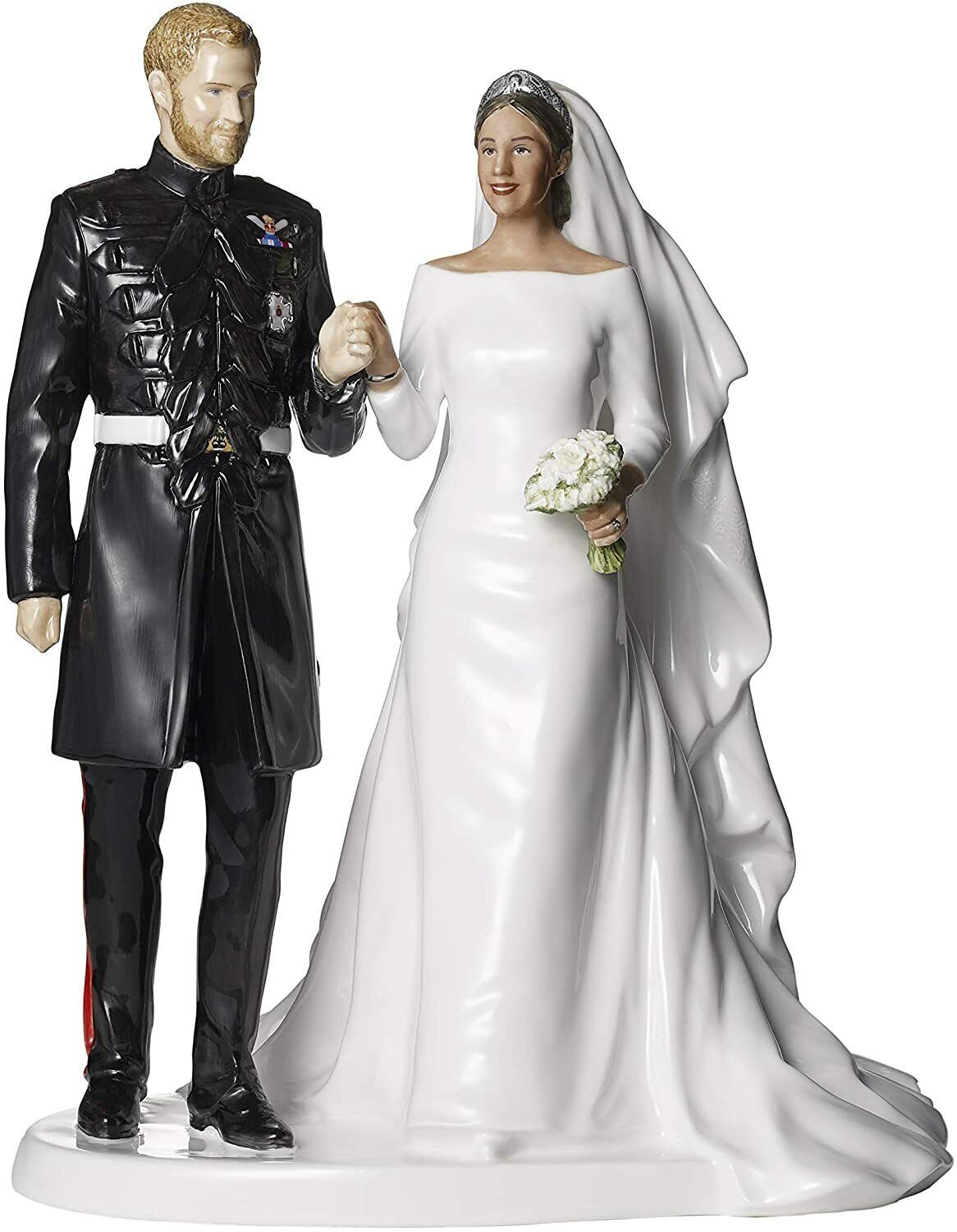 Primary image for Royal Doulton Prince Harry & Meghan Royal Wedding Day Figurine HN5929 LE NEW