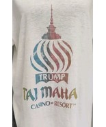 Vintage 90&#39;s Donald Trump Taj Mahal Casino T-Shirt  XL  Atlantic City 45... - $21.51