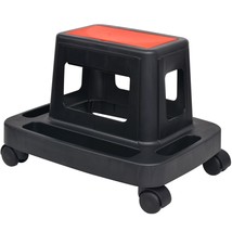 Rolling Workshop Stool with Storage 150 kg - £28.41 GBP