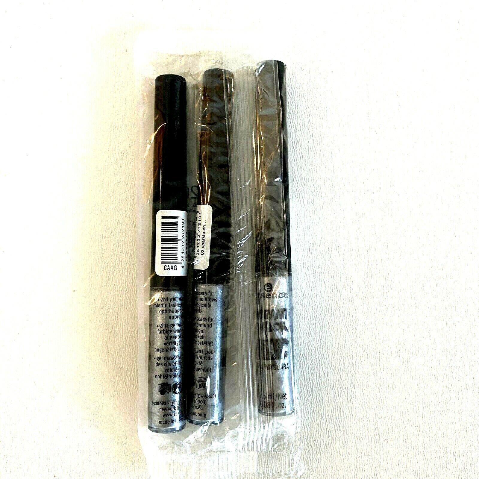 Pack of 3 Essence Vibrant Shock Lash & Brow Gel Mascara 02 Sparkle Makeup New - $14.84