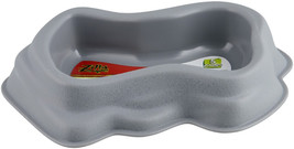 Zilla decor Durable Dish for Reptiles Grey Large - 3 count Zilla decor Durable D - £22.66 GBP