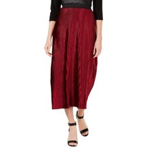 Ny Collection Womens Petite Burnout Pull On Skirt Size Medium Petite, BURGUNDY - £31.15 GBP
