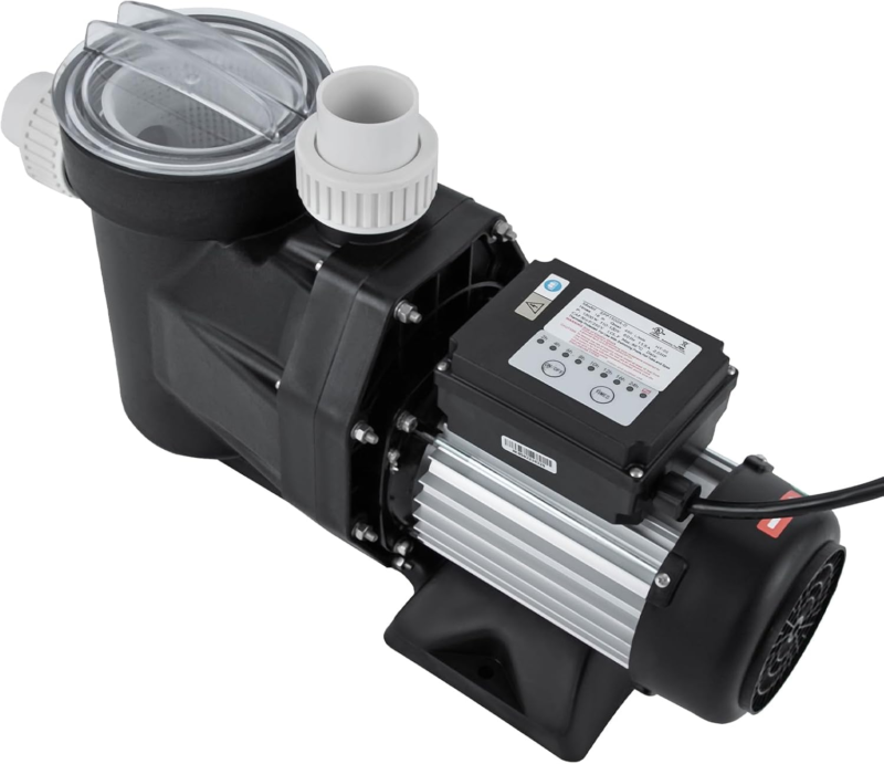 Powerful Self Primming Swimming Pool Pumps with Timer, 475.51Qt/Min Maxi... - $290.02