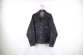 Vtg 90s Mens L Faded Clint Black Country Music Tour Denim Trucker Jacket... - £68.27 GBP