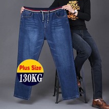 10XL Oversize Jeans Men Baggy Plus Size Loose Trousers Streetwear Casual Pants - £38.70 GBP