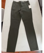 A New Day Skinny Pants Womens 6 Olive Green Chino High Rise Slacks Stret... - $187.46 MXN