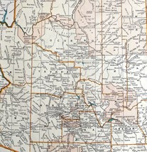 Arizona North America Map 1935 Atlas United States Southwest 14 x 11&quot; LGAD99 - £39.30 GBP