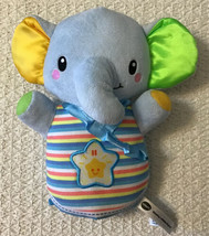 V Tech Baby Glowing Lullabies Elephant Blue - Changing Colors, Soothing Sounds - $20.79