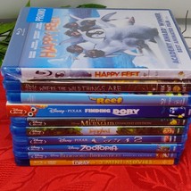 Lot Of 10 Disney Plus Classics Blu-ray Bedknobs Lorax Zootopia Mermaid D... - $34.98