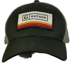 Pukka Hat GATHER Mesh Green SnapBack Hat Patch Trucker Outdoors Cap - £11.16 GBP