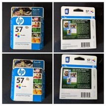 HP 57 Tri-Color Ink Cartridge Original Genuine OEM ( 2 Packs) Warranty E... - £17.38 GBP