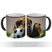 Bulldog : Gift Mug Pet Animal Puppy Dog Soccer Football Sport - £12.77 GBP