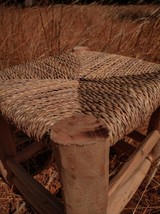 Moroccan Beldi Stool In Wood And Handmade Doum - $78.39